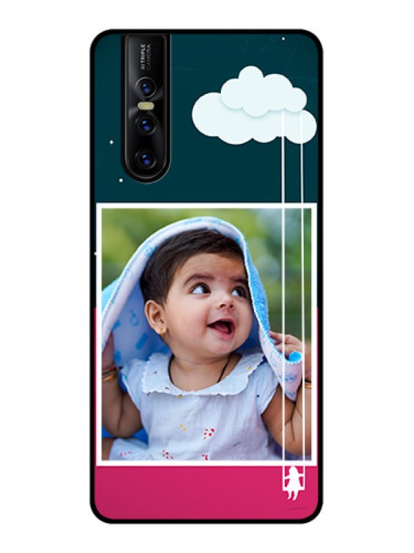 Custom Vivo V15 Pro Custom Metal Phone CaseCute Girl With Cloud Design