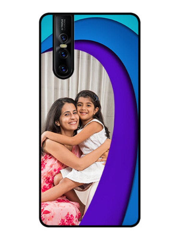 Custom Vivo V15 Pro Custom Metal Phone CaseSimple Pattern Design