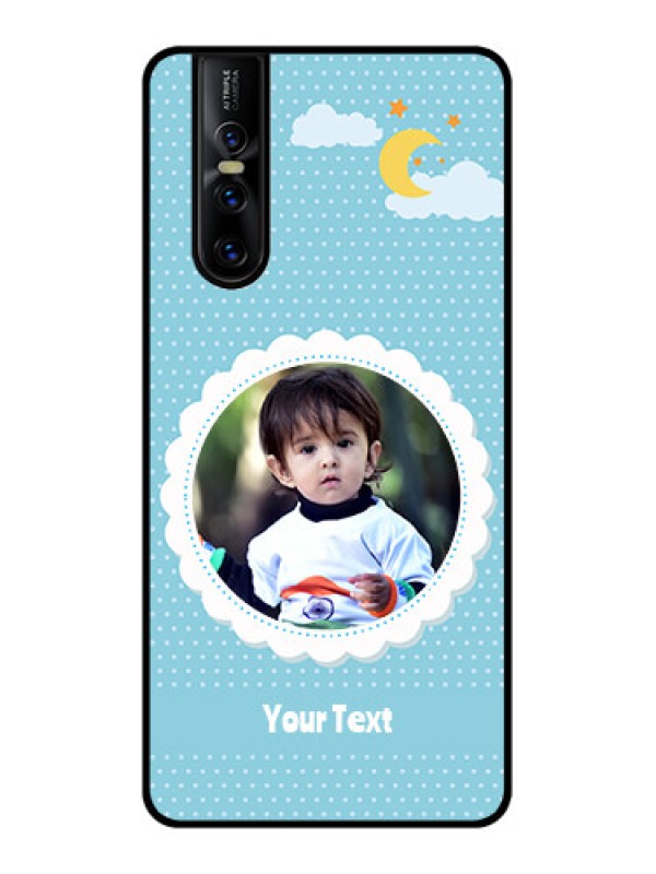 Custom Vivo V15 Pro Custom Metal Phone CaseViolet Pattern Design