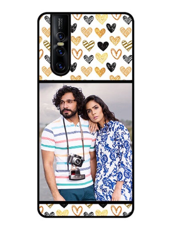 Custom Vivo V15 Pro Custom Metal Phone CaseLove Symbol Design