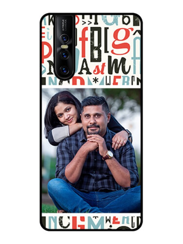 Custom Vivo V15 Pro Custom Metal Phone CaseAlphabet Design