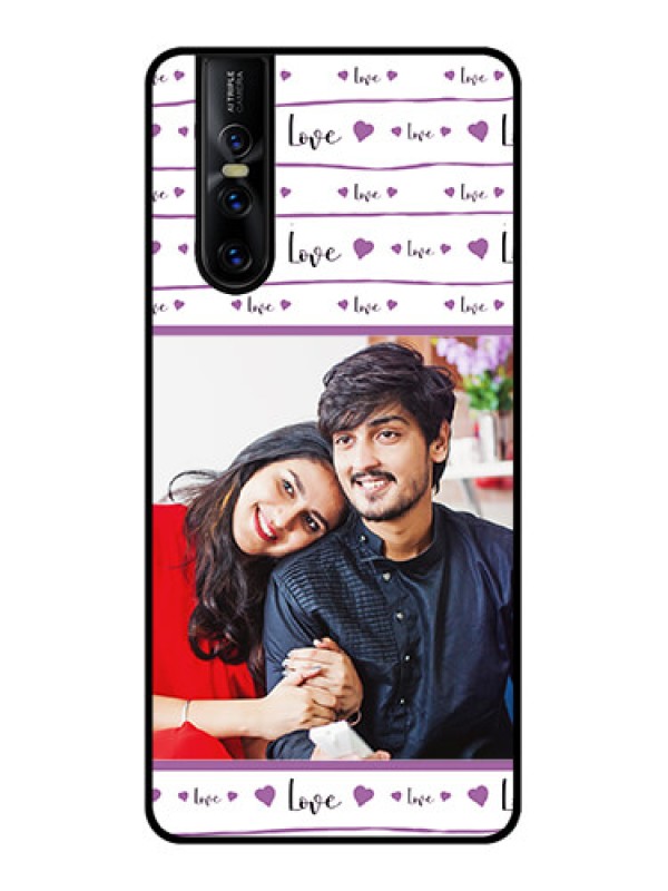 Custom Vivo V15 Pro Custom Metal Phone CaseCouples Heart Design