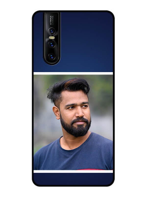 Custom Vivo V15 Pro Custom Metal Phone CaseSimple Royal Blue Design