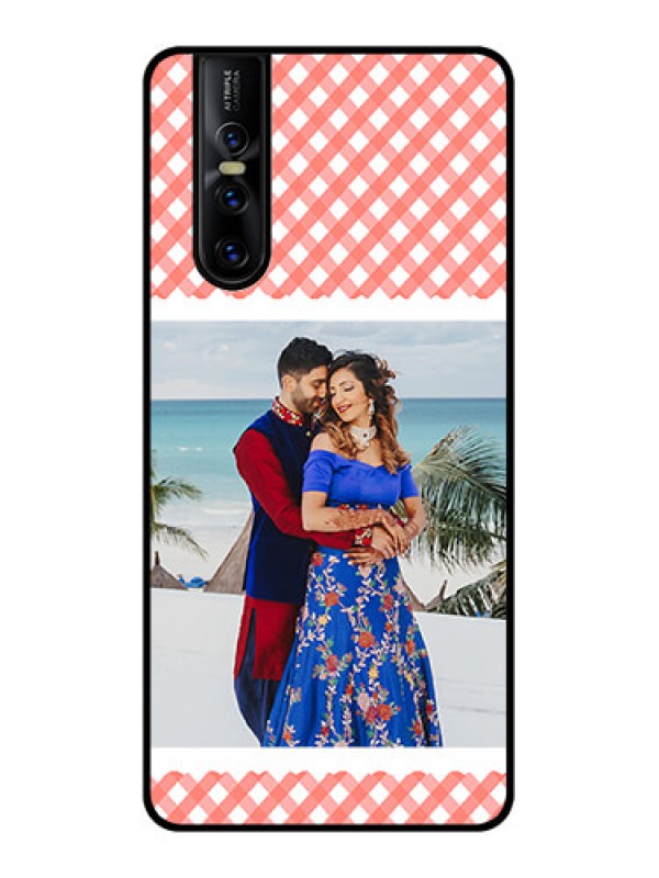 Custom Vivo V15 Pro Custom Metal Phone CasePink Pattern Design