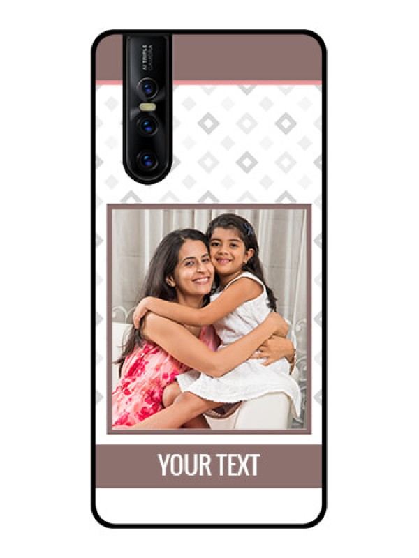 Custom Vivo V15 Pro Custom Metal Phone CaseSimple Diamond Design