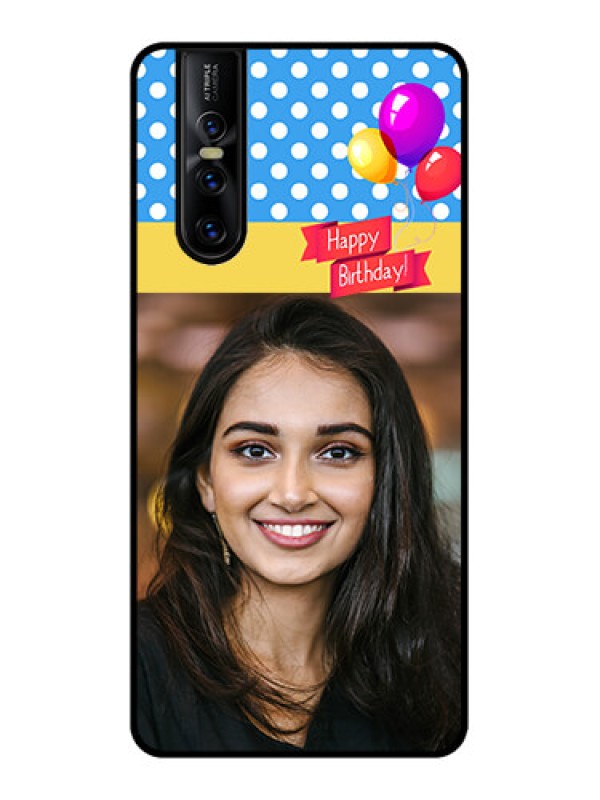 Custom Vivo V15 Pro Custom Metal Phone CaseHappy Birthday Design