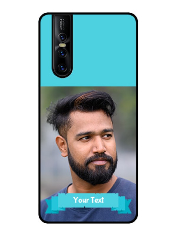 Custom Vivo V15 Pro Custom Metal Phone CaseBlue Color Design