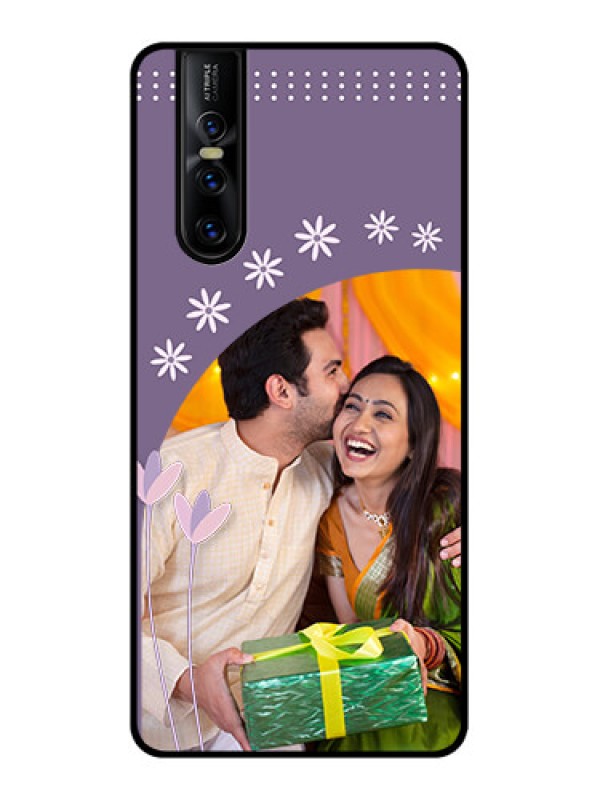 Custom Vivo V15 Pro Custom Metal Phone CaseLavender Flowers Design