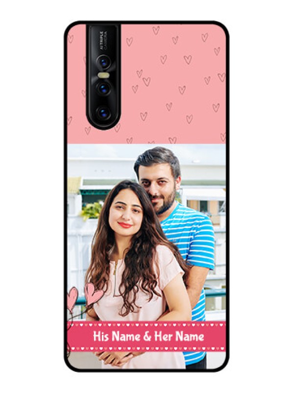 Custom Vivo V15 Pro Custom Metal Phone CaseLove Design Peach Color