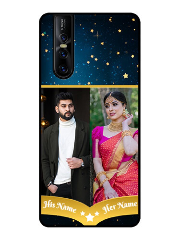Custom Vivo V15 Pro Custom Metal Phone CaseGalaxy Stars Backdrop Design