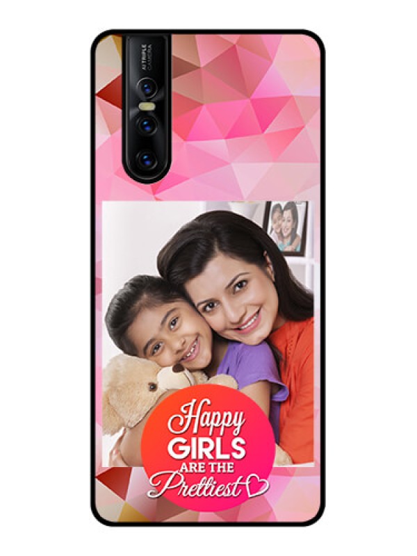 Custom Vivo V15 Pro Custom Metal Phone CaseAbstract Triangle Design