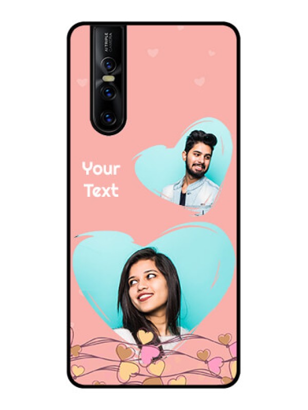 Custom Vivo V15 Pro Custom Metal Phone CaseLove Doodle Design