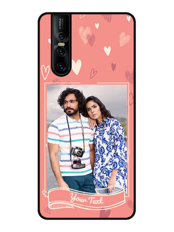 Custom Vivo V15 Pro Custom Metal Phone CaseLove Doodle Art Design