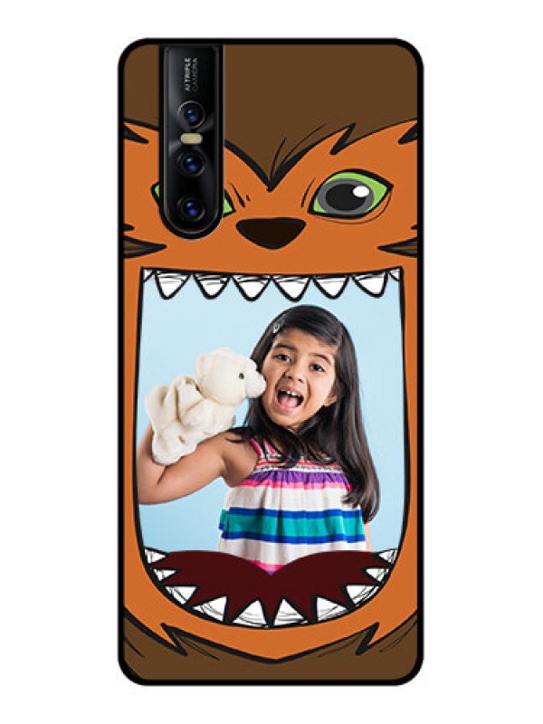 Custom Vivo V15 Pro Custom Metal Phone CaseOwl Monster Back Case Design