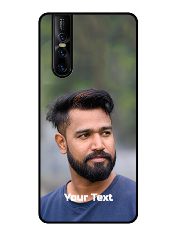 Custom Vivo V15 Pro Custom Metal Phone CasePhoto With Text Design