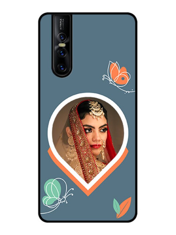 Custom Vivo V15 Pro Custom Metal Phone CaseDroplet Butterflies Design