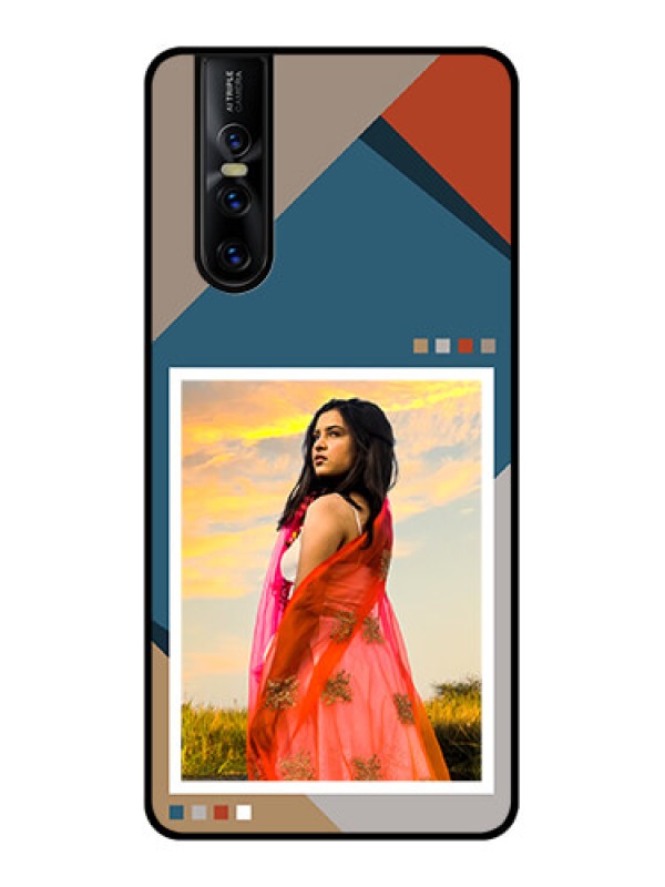 Custom Vivo V15 Pro Custom Metal Phone CaseRetro Color Pallet Design