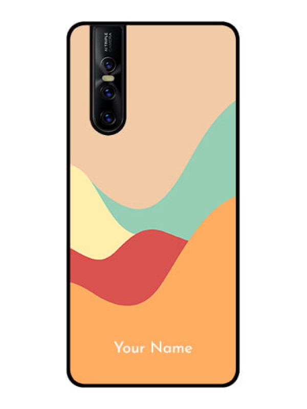 Custom Vivo V15 Pro Custom Metal Phone CaseOcean Waves Multi - Colour Design