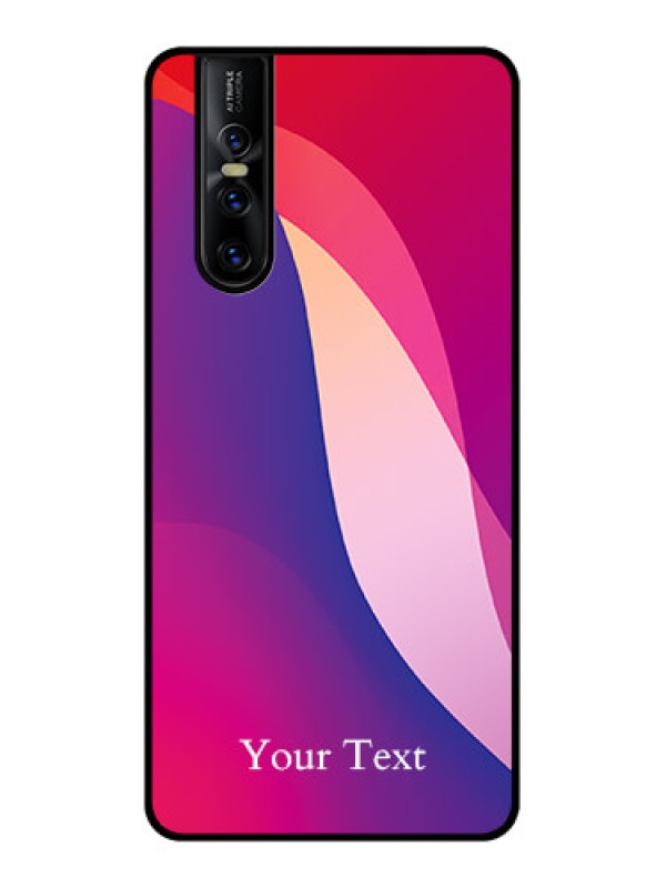 Custom Vivo V15 Pro Custom Metal Phone CaseDigital Abstract Overlap Design