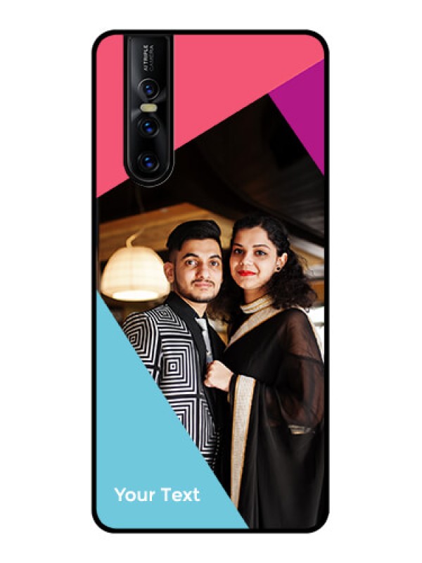 Custom Vivo V15 Pro Custom Metal Phone CaseStacked Triple Colour Design