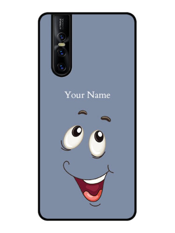 Custom Vivo V15 Pro Custom Metal Phone CaseLaughing Cartoon Face Design