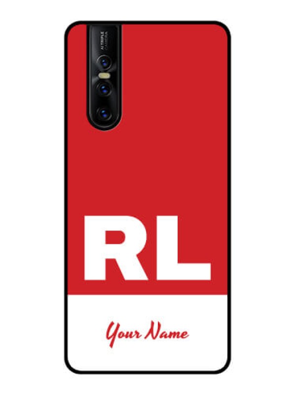 Custom Vivo V15 Pro Custom Metal Phone CaseDual Tone Custom Text Design
