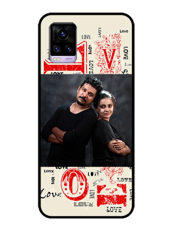 Custom Vivo V20 Custom Metal Phone CaseTrendy Love Design Case