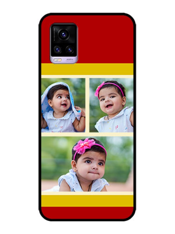 Custom Vivo V20 Custom Metal Phone CaseMultiple Pic Upload Design