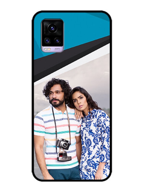 Custom Vivo V20 Custom Metal Phone CaseSimple Pattern Photo Upload Design