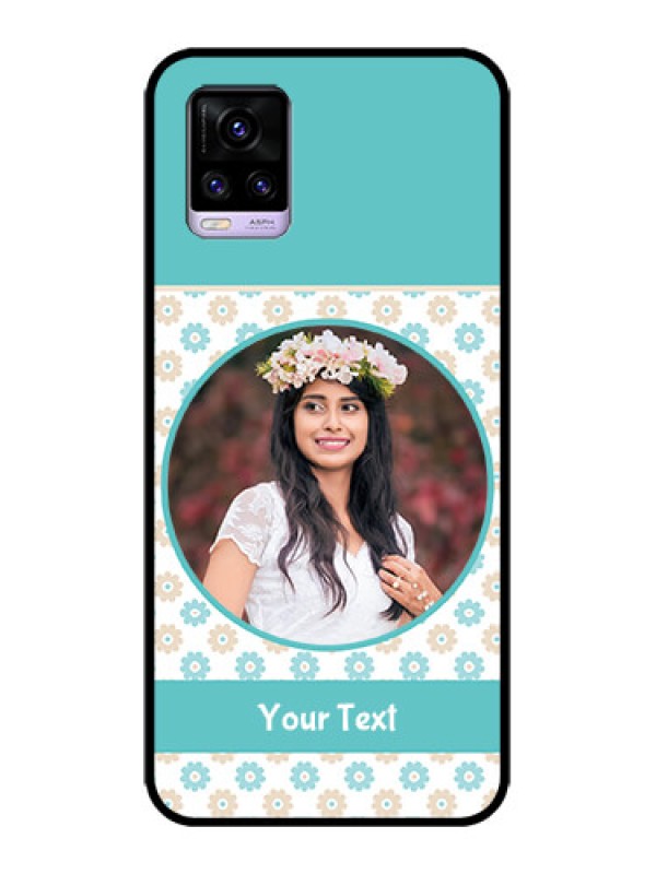 Custom Vivo V20 Custom Metal Phone CaseBeautiful Flowers Design