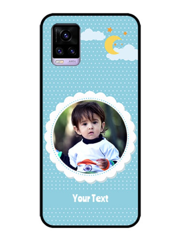 Custom Vivo V20 Custom Metal Phone CaseViolet Pattern Design