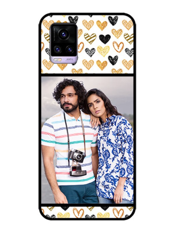 Custom Vivo V20 Custom Metal Phone CaseLove Symbol Design