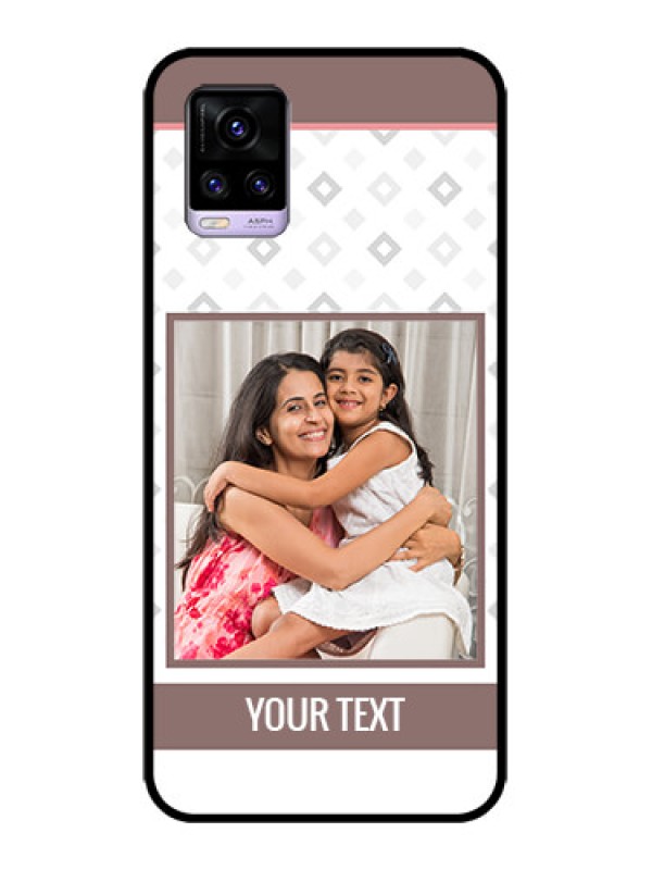 Custom Vivo V20 Custom Metal Phone CaseSimple Diamond Design