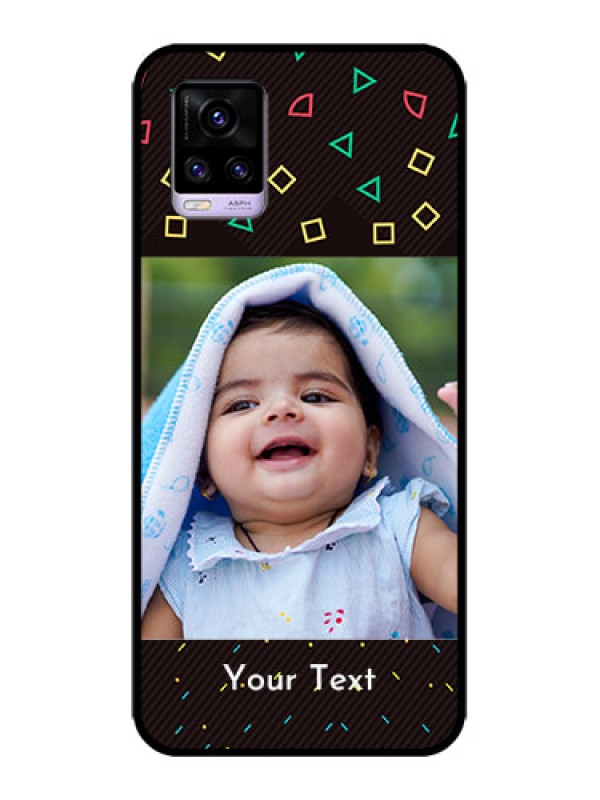 Custom Vivo V20 Custom Metal Phone CaseWith Confetti Birthday Design