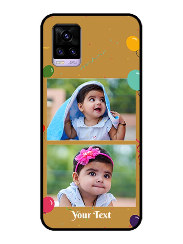 Custom Vivo V20 Custom Metal Phone CaseImage Holder With Birthday Celebrations Design