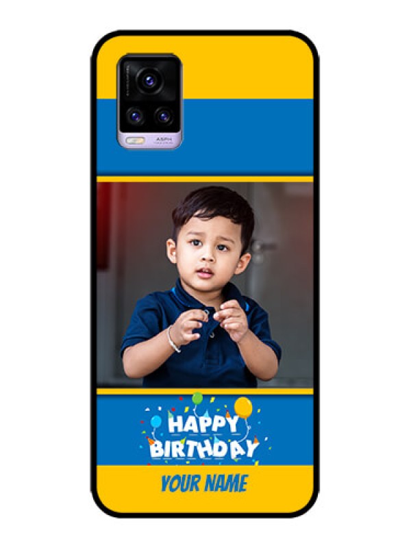 Custom Vivo V20 Custom Metal Phone CaseBirthday Wishes Design