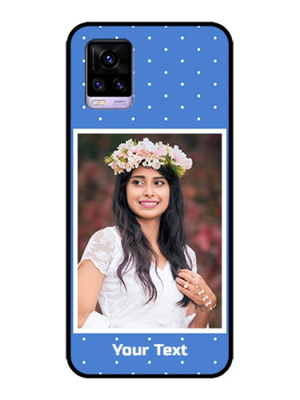 Custom Vivo V20 Custom Metal Phone CasePolka Dots Design