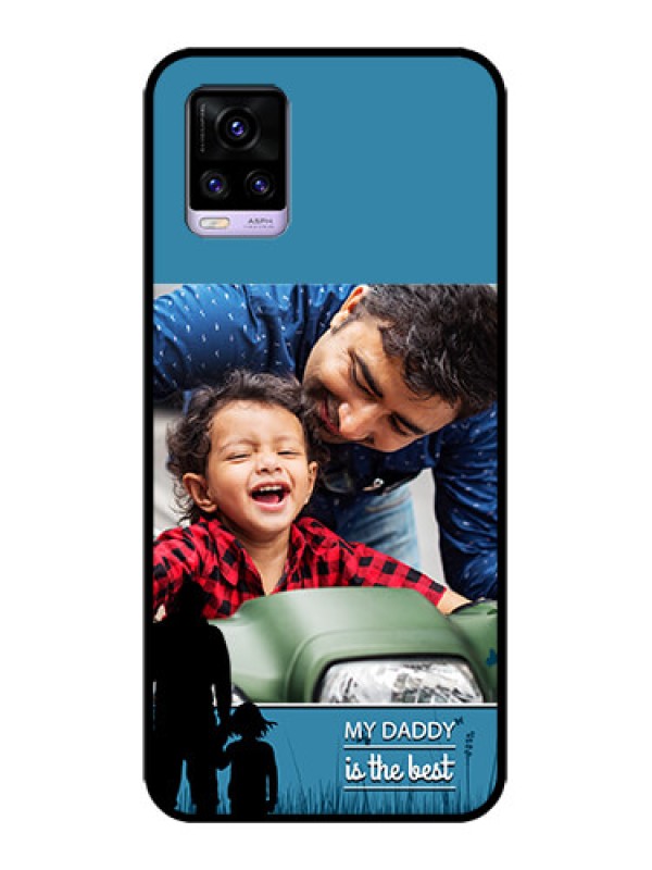 Custom Vivo V20 Custom Metal Phone CaseBest Dad Design