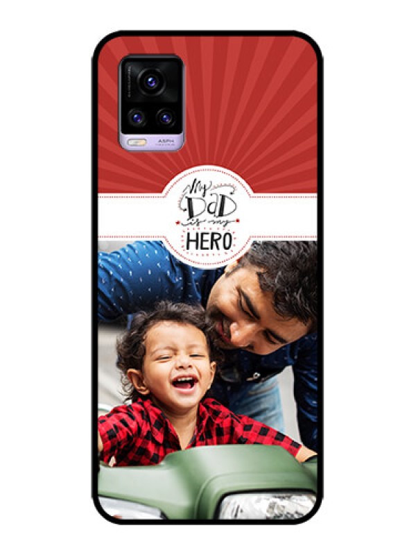 Custom Vivo V20 Custom Metal Phone CaseMy Dad Hero Design