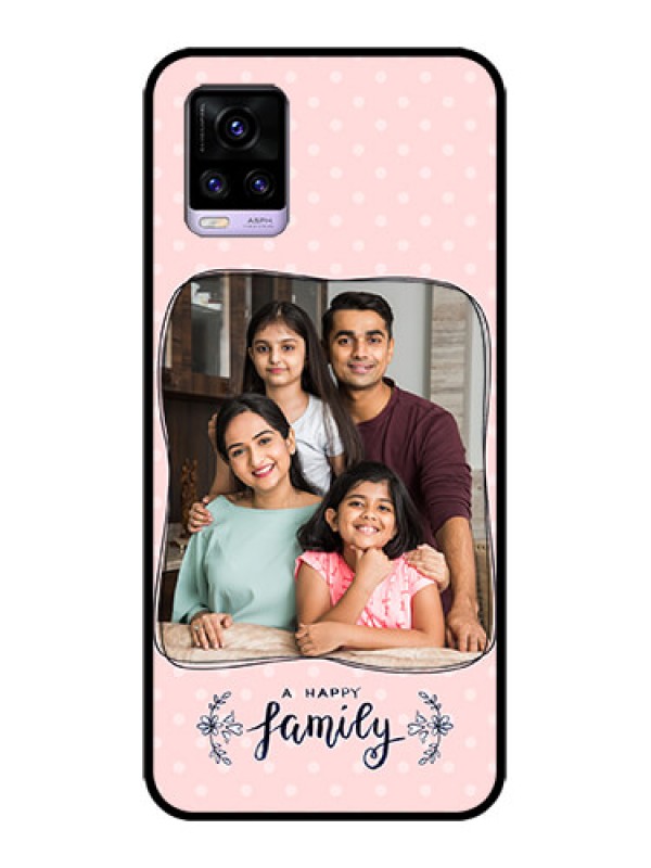 Custom Vivo V20 Custom Metal Phone CaseFamily With Dots Design