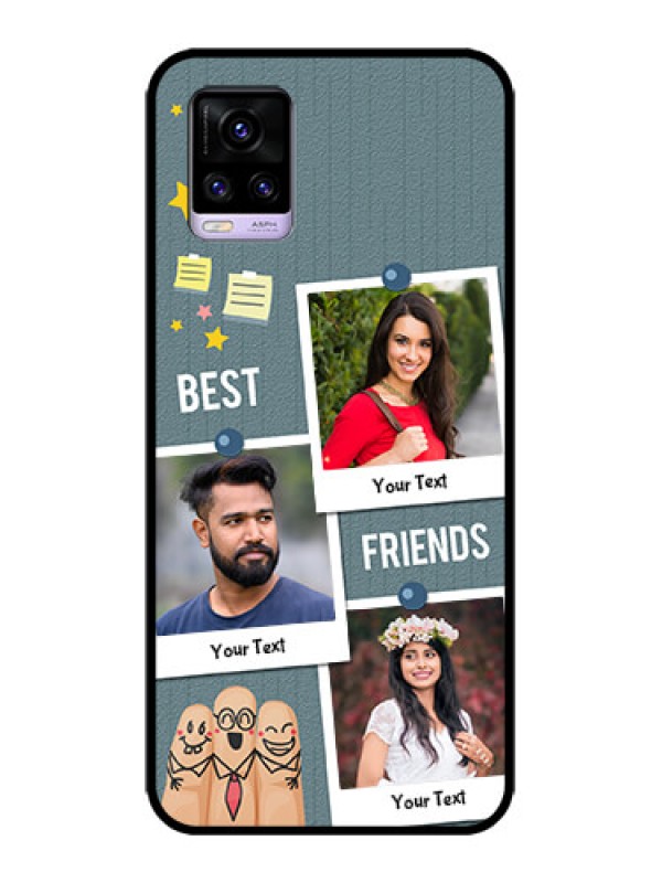 Custom Vivo V20 Custom Metal Phone CaseSticky Frames And Friendship Design