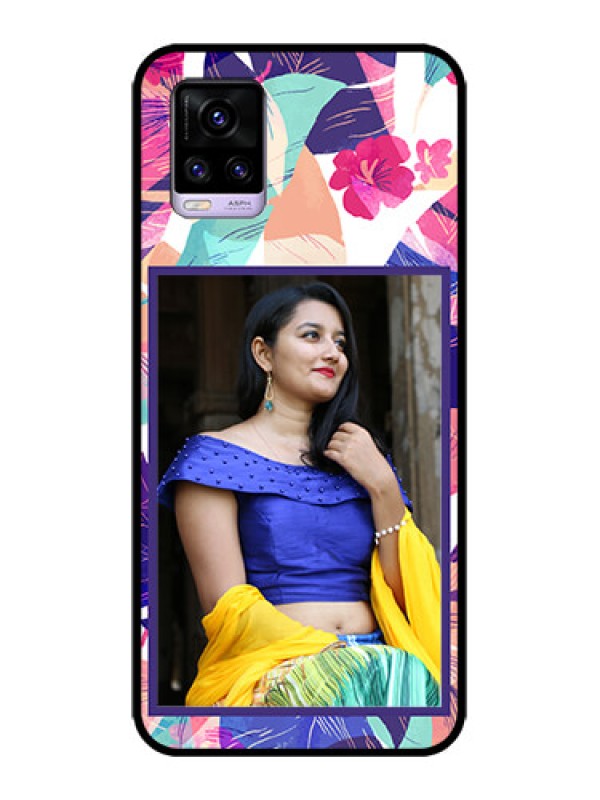 Custom Vivo V20 Custom Metal Phone CaseAbstract Floral Design