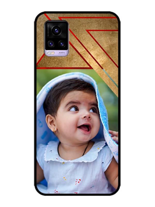 Custom Vivo V20 Custom Metal Phone CaseGradient Abstract Texture Design