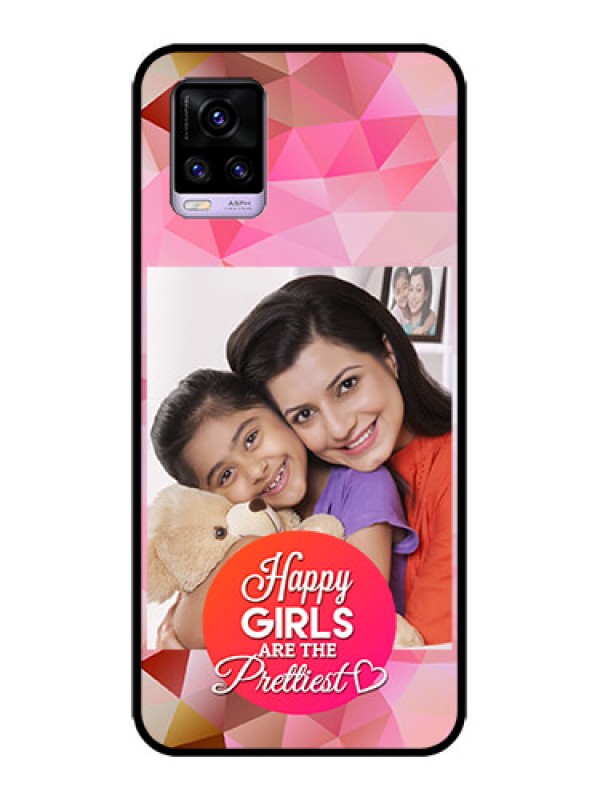 Custom Vivo V20 Custom Metal Phone CaseAbstract Triangle Design