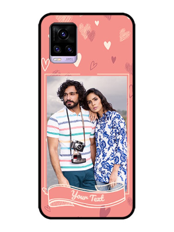 Custom Vivo V20 Custom Metal Phone CaseLove Doodle Art Design