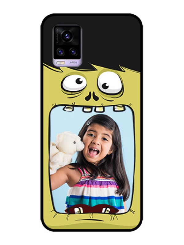 Custom Vivo V20 Custom Metal Phone CaseCartoon Monster Back Case Design