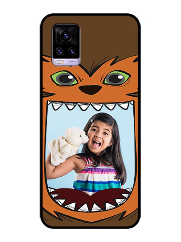 Custom Vivo V20 Custom Metal Phone CaseOwl Monster Back Case Design