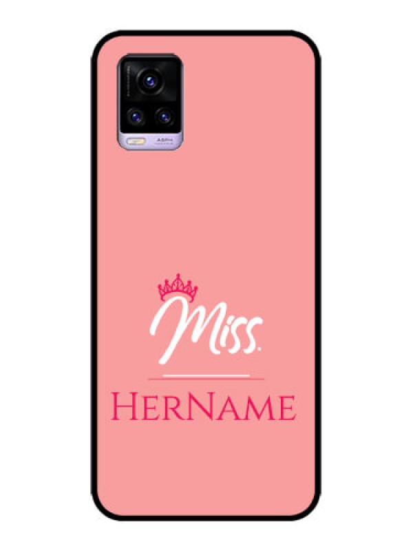 Custom Vivo V20 Custom Metal Phone CaseMrs With Name Design