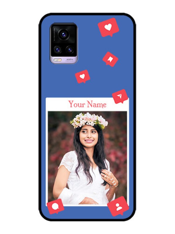 Custom Vivo V20 Custom Metal Phone CaseLike Share And Comment Design