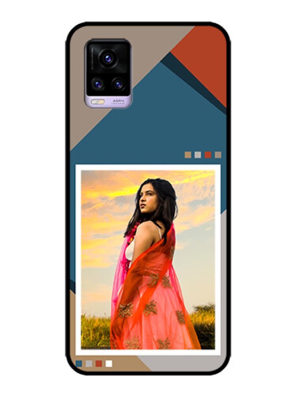 Custom Vivo V20 Custom Metal Phone CaseRetro Color Pallet Design